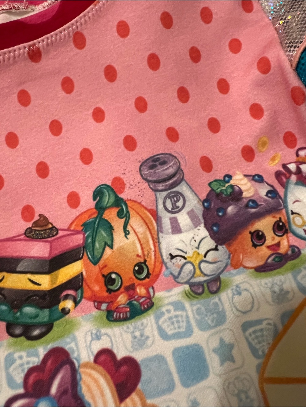 Shopkins Pink Multi-Color Ruffle Character Party Dress - Picture 5 of 8
